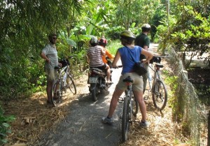 a motorbike picked me up after I fell over twice