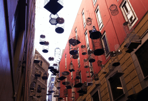 Bird cages in Angel Place, Sydney