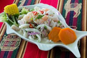 ceviche, a very Peruvian dish